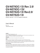 Gigabyte GV-N570UD-13I Rev2.0 User manual