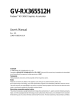 Gigabyte GV-RX365512H User manual