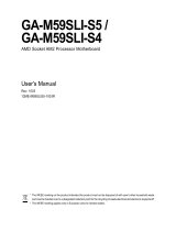 Gigabyte GA-M59SLI-S5 User manual