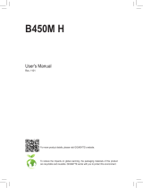 Gigabyte B450M H Owner's manual