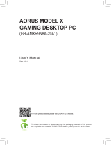 Gigabyte GB-AMXR9N8A-20A1 Aorus X Gaming Desktop PC User manual