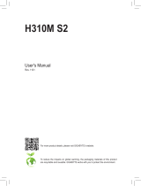 Gigabyte H310M S2 Owner's manual