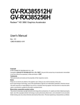 Gigabyte GV-RX385256H User manual