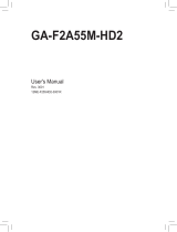 Gigabyte GA-F2A55M-HD2 Owner's manual