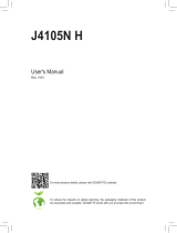 Gigabyte J4105N H Owner's manual