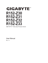 Gigabyte R152-Z32 User manual