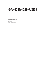 Gigabyte GA-H61M-D2H-USB3 Owner's manual