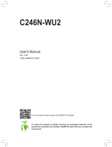 Gigabyte C246N-WU2 Owner's manual