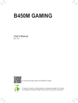Gigabyte B450M GAMING Owner's manual
