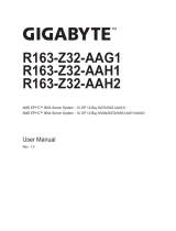 Gigabyte R163-Z32 User manual