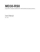 Gigabyte MD30-RS0 User manual