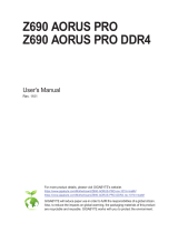 Gigabyte Z690 AORUS PRO Owner's manual