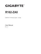 Gigabyte R162-ZA0 User manual