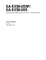 Gigabyte GA-EX58-UD5 User manual