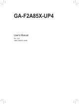 Gigabyte GA-F2A85X-UP4 Owner's manual