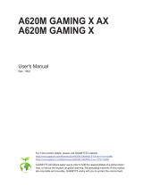 Gigabyte A620M GAMING X AX Owner's manual