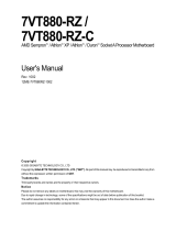 Gigabyte 7VT880-RZ User manual
