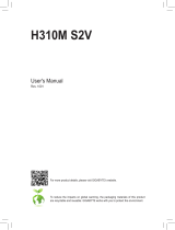 Gigabyte H310M S2V Owner's manual