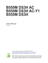 Gigabyte B550M DS3H Owner's manual