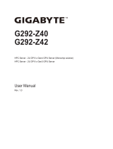 Gigabyte G292-Z40 User manual