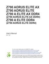 Gigabyte Z790 AORUS ELITE DDR4 Owner's manual