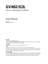 Gigabyte GV-N62-512L Owner's manual