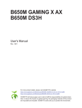 Gigabyte B650M DS3H Owner's manual