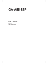 Gigabyte GA-A55-S3P Owner's manual