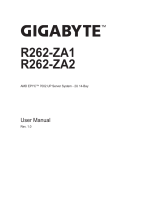 Gigabyte R262-ZA1 User manual