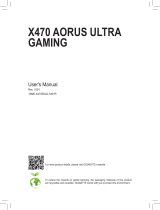 Gigabyte X470 AORUS ULTRA GAMING Owner's manual