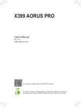 Gigabyte X399 AORUS PRO Owner's manual
