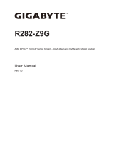 Gigabyte R282-Z9G User manual