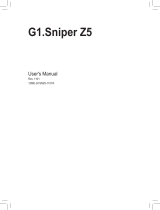 Gigabyte G1.Sniper Z5 User manual