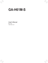 Gigabyte GA-H61M-S Owner's manual