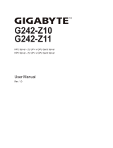 Gigabyte G242-Z10 User manual