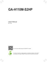 Gigabyte GA-H110M-S2HP Owner's manual