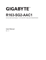 Gigabyte R163-SG2 User manual