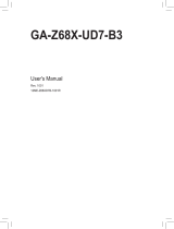 Gigabyte GA-Z68X-UD7-B3 Owner's manual