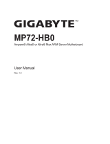 Gigabyte MP72-HB0 User manual