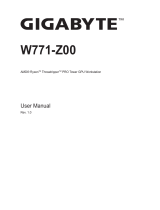 Gigabyte W771-Z00 User manual