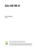 Gigabyte GA-H81M-H Owner's manual