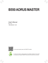 Gigabyte B550 AORUS MASTER Owner's manual