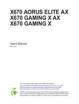 Gigabyte X670 AORUS ELITE AX Owner's manual