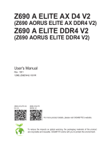 Gigabyte Z690 AORUS ELITE AX DDR4 V2 Owner's manual