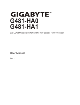 Gigabyte G481-HA1 User manual