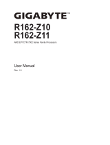 Gigabyte R162-Z11 User manual