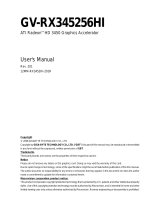 Gigabyte GV-RX345256HI User manual