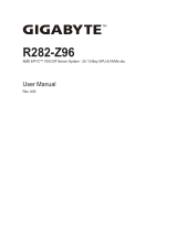 Gigabyte R282-Z96 User manual