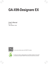 Gigabyte GA-X99-Designare EX Owner's manual
