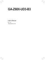 Gigabyte GA-Z68X-UD3-B3 Owner's manual